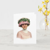 Reeks van Vintage Modeartikelen Notecards (2) Kaart (Gele Bloem)