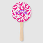 Reeks ventilatoren Baby Roze Feet Girl Handwaaier (Voorkant)