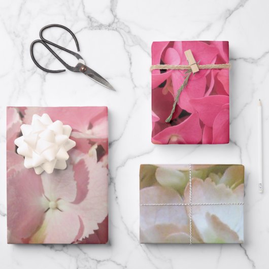Reeks verpakkingspapier - Hydrangea Collectie I Inpakpapier Vel (Voorkant)