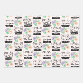 Reeks verpakkingspapier van 3 inpakpapier vel