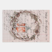 Reeks verpakkingspapier van 3  thema Kerstmis 2002 Inpakpapier Vel (Voorkant 3)