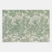 Reeks verpakkingspapier van 3 William Morris Inpakpapier Vel (Voorkant)