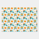 Reeks verpakkingspapier voor herfst oogst 3 inpakpapier vel (Voorkant)