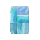 Reeks waterverf abstracte hand geschilderd 2 badmat (Voorkant Verticaal)
