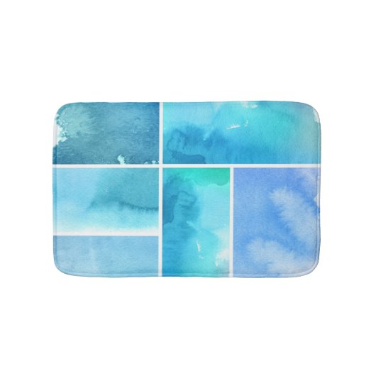 Reeks waterverf abstracte hand geschilderd 2 badmat (Voorkant)