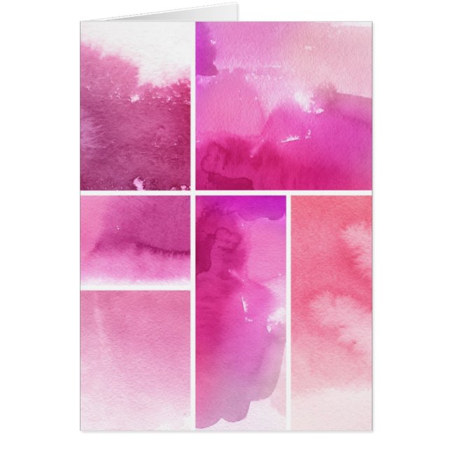 Reeks waterverf abstracte hand geschilderd 3 (Voorkant)