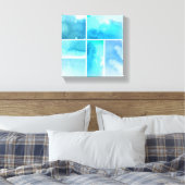 Reeks waterverf abstracte hand geschilderd 3 canvas afdruk (Insitu (Slaapkamer))