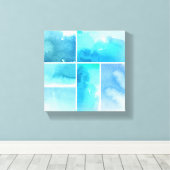 Reeks waterverf abstracte hand geschilderd 3 canvas afdruk (Insitu (Houten vloer))