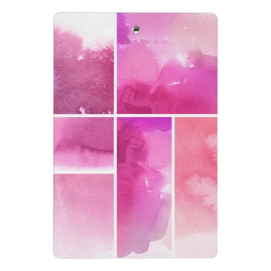 Reeks waterverf abstracte hand geschilderd 3 mini klembord (Achterkant)