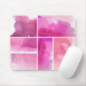Reeks waterverf abstracte hand geschilderd 3 muismat (Met muis)