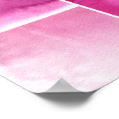 Reeks waterverf abstracte hand geschilderd 3 poster (Hoek)