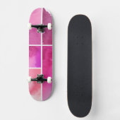 Reeks waterverf abstracte hand geschilderd 3 skateboard (Voorkant)