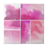 Reeks waterverf abstracte hand geschilderd 3 tegeltje (Voorkant)