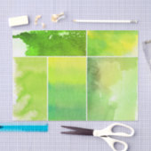 Reeks waterverf abstracte handbeschilderd tissuepapier (Craft)