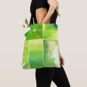 Reeks waterverf abstracte handbeschilderd tote bag (Dichtbij)