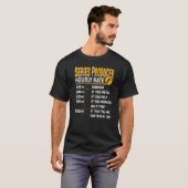 Reeksproducent Uurtarief T-shirt (Voorkant volledig)
