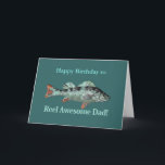 Reel Awesome Dad Fishing Humor Birthday Humor Kaart<br><div class="desc">Fun Reel Awesome Dad Fishing Humor for Father's Birthday</div>