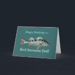 Reel Awesome Dad Fishing Humor Birthday Humor Kaart<br><div class="desc">Fun Reel Awesome Dad Fishing Humor for Father's Birthday</div>