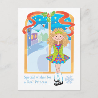 Reel Blonde Christmas Feestdagenkaart