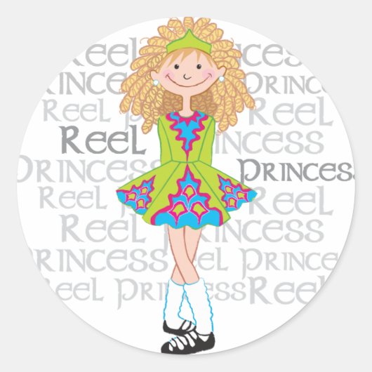 Reel Blonde Ronde Sticker (Voorkant)