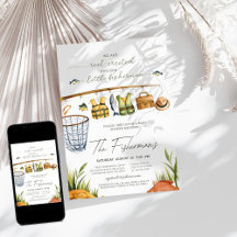 Reel Boy Little Fisherman Baby shower