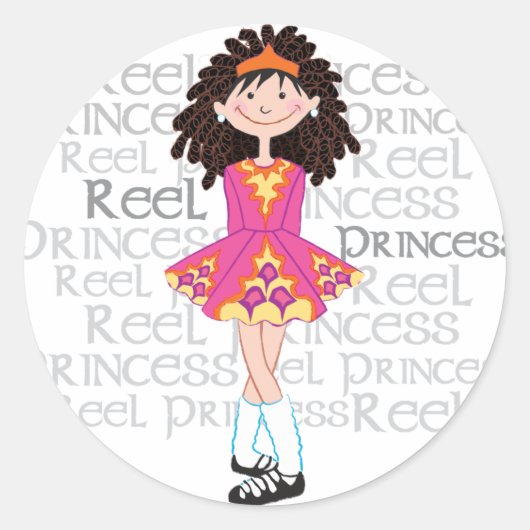 Reel Brunette Sticker (Voorkant)