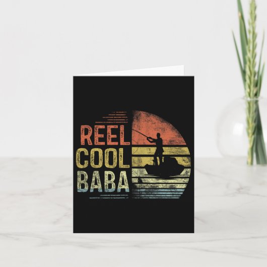 Reel Cool Baba Vist cadeaus Baba Verjaardag Kaart (Voorkant)