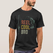Reel Cool Bro Vist Shirten, Funny Fisherman Fish T-shirt (Voorkant)