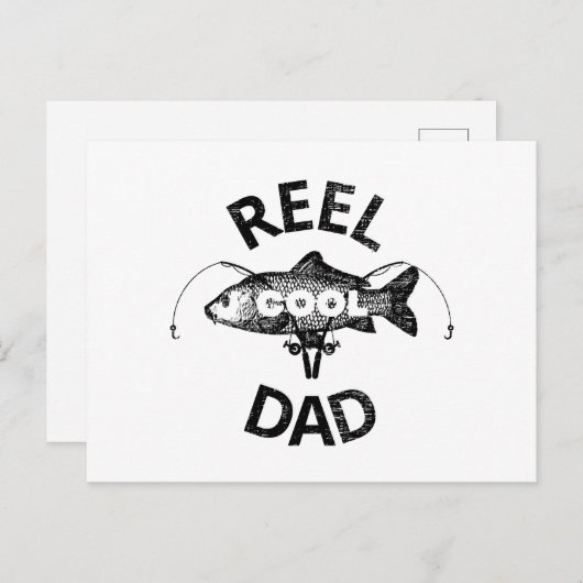 Reel Cool Dad Briefkaart (Voorkant / Achterkant)
