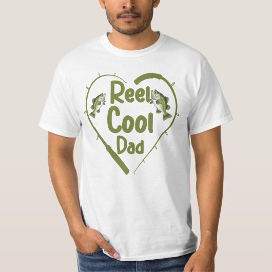 Reel Cool Dad, cadeau voor visser T-shirt (Voorkant)