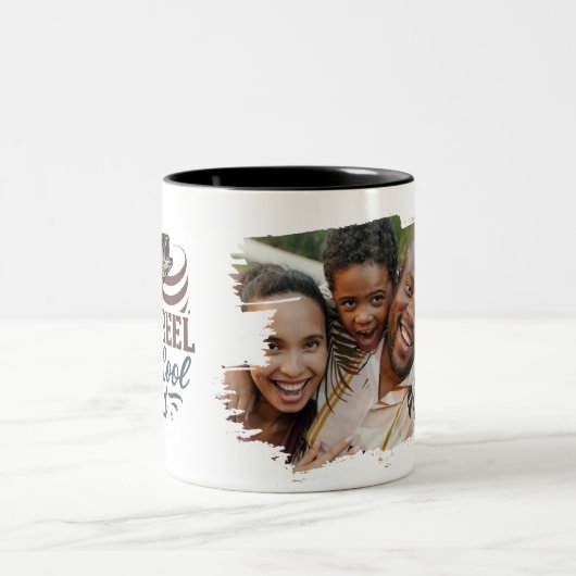 Reel Cool Dad Custom Foto Gevist Mok (Center)