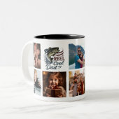 Reel Cool Dad Custom Foto Gevist Mok (Voorkant links)