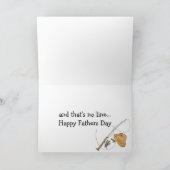 Reel Cool Dad Fathers Day Gevist Pun Kaart (Binnen)