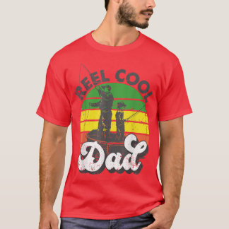 Reel Cool Dad Fisherman Daddy Father's Day Tee Fis T-shirt