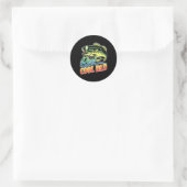 Reel Cool Dad Fisherman Funny Vist Ronde Sticker (Tas)