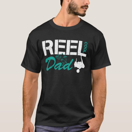 Reel Cool Dad - Fisherman Gift Idea T-shirt (Voorkant)