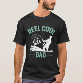 Reel Cool Dad Fishing Rure Structure Spoon Papa Da T-shirt (Voorkant)