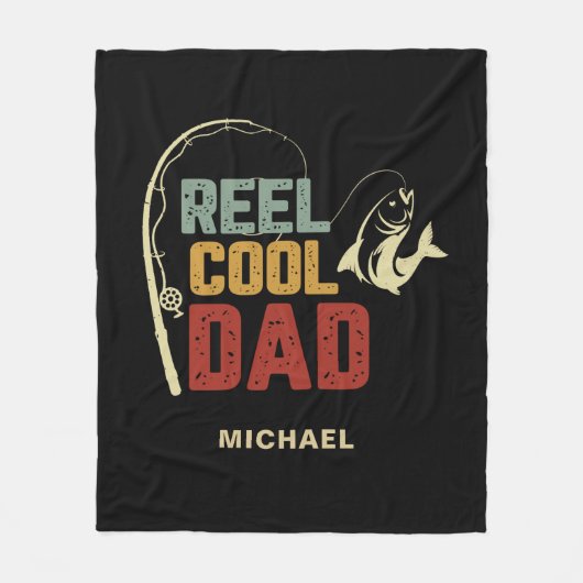 Reel Cool Dad Fleece Deken (Voorkant)