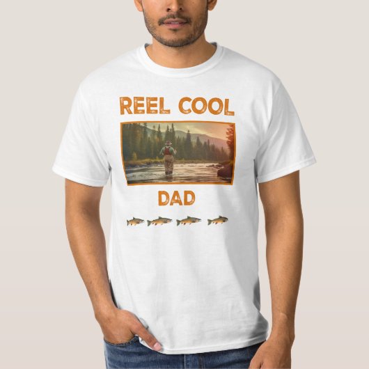Reel Cool Dad Fly vissen shirt (Voorkant)