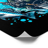 Reel Cool Dad Funny Skeleton Vist vader Poster (Hoek)