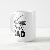 Reel Cool Dad Gevist T-shirt Koffiemok (Voorkant links)