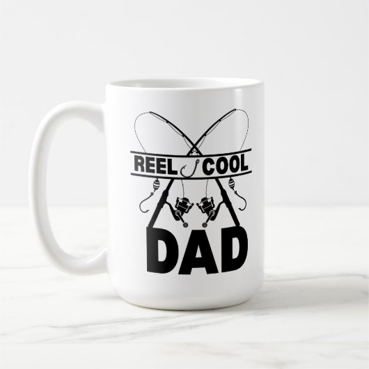 Reel Cool Dad Gevist T-shirt Koffiemok (Links)
