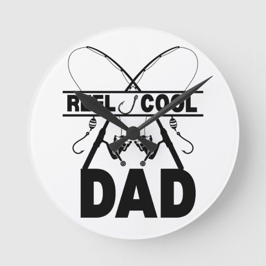Reel Cool Dad Gevist T-shirt Ronde Klok (Voorkant)