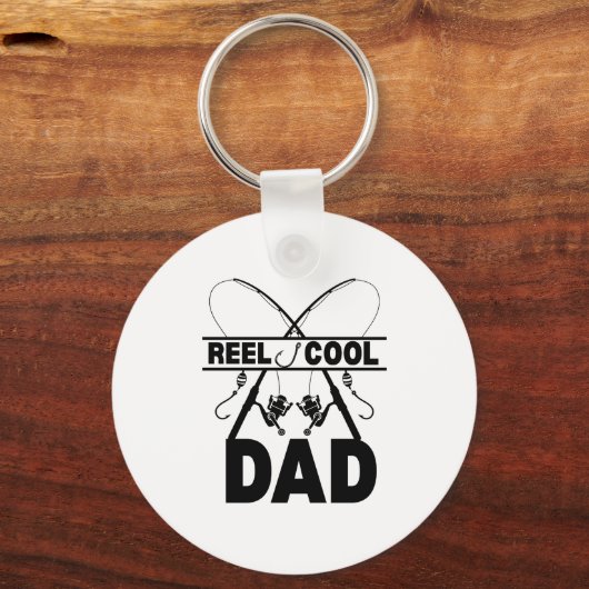 Reel Cool Dad Gevist T-shirt Sleutelhanger (Voorkant)