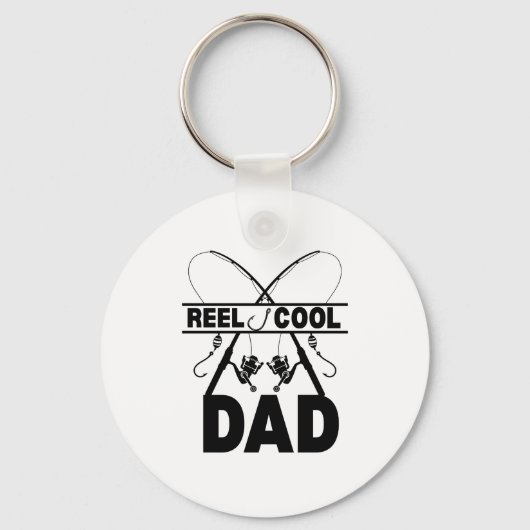 Reel Cool Dad Gevist T-shirt Sleutelhanger (Achterkant)