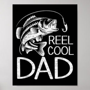 Reel Cool Dad Gevist Visser Vis Liefhebber Daddy F Poster