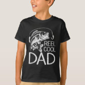 Reel Cool Dad Gevist Visser Vis Liefhebber Daddy F T-shirt (Voorkant)