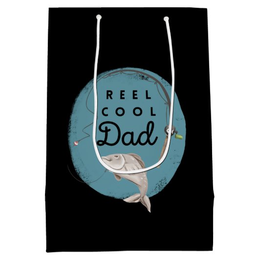 Reel Cool Dad Gift Bag Medium Cadeauzakje (Achterkant)