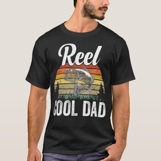 Reel Cool Dad" - Grappig Gevist T-shirt (Voorkant)
