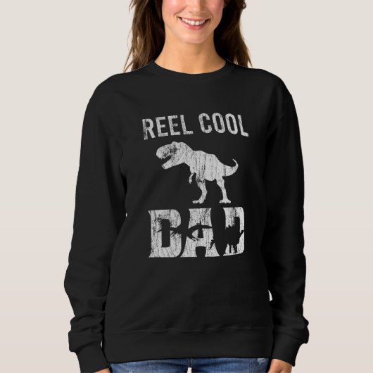 Reel Cool Dad Rex Dinosaur Dino Tyrannosaurus Rex Trui (Voorkant)